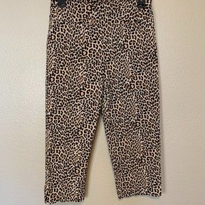 Animal Print Croped Pants